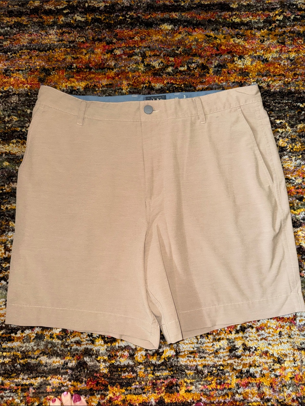 Faherty Tan Men’s Flat Front Shorts 34